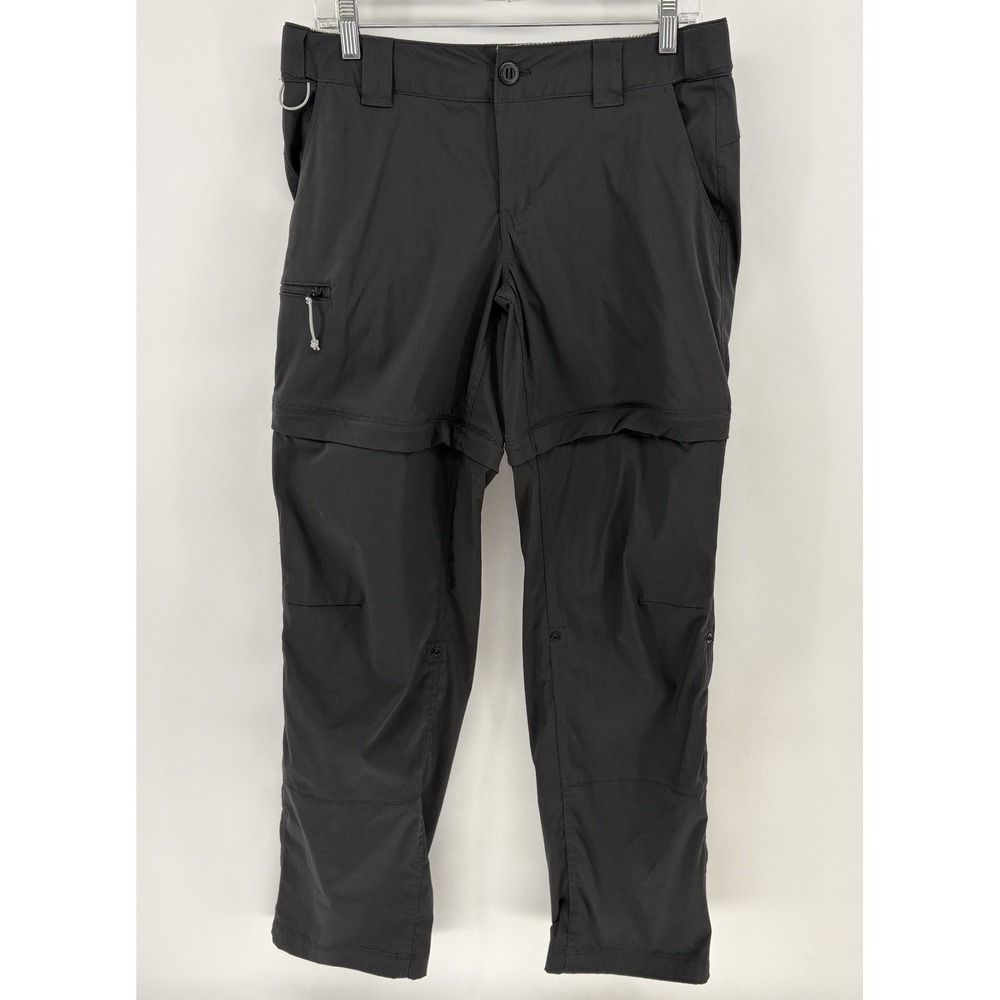 World Wide Sportsman Convertible Zip Off Hiking Pants Black Nylon Hiking Women 6